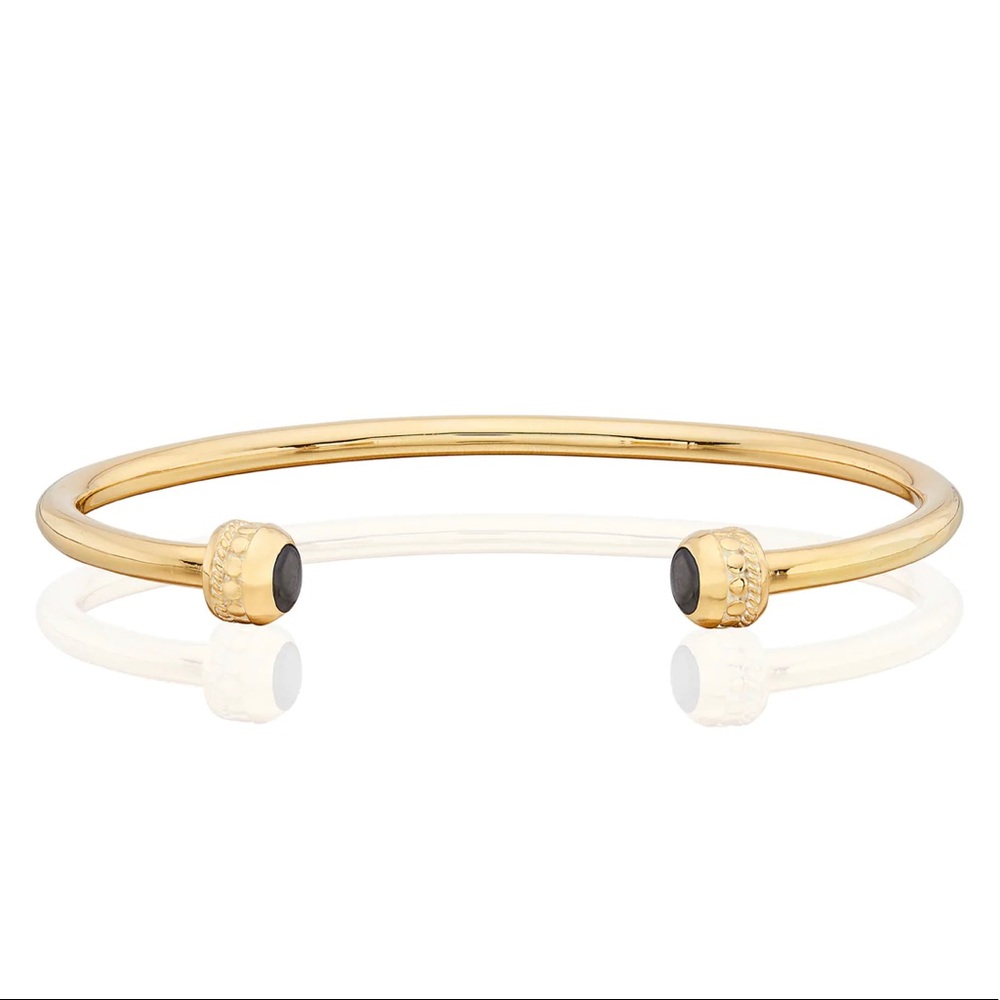 SOLD Anna Beck grey sapphire open cuff